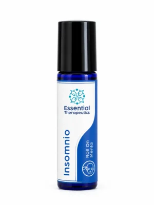 Roll On Insomnio Essential Therapeutics sobre fondo blanco.