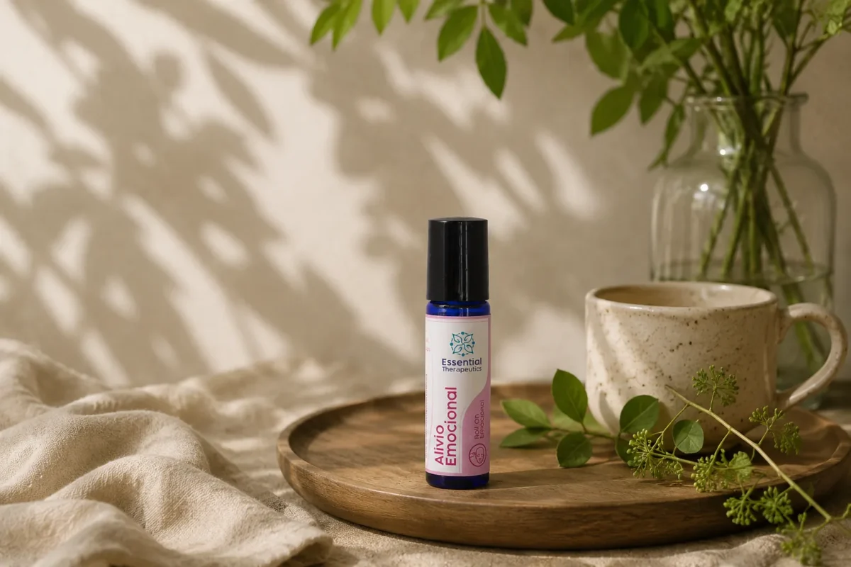 Rituales de septiembre de aromaterapia con roll-on Alivio Emocional de Essential Therapeutics
