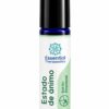 Roll On Estado de Ánimo de Essential Therapeutics de 10 ml en frasco azul oscuro con tapa negra y etiqueta blanca y verde menta.